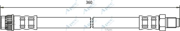 APEC BRAKING Тормозной шланг HOS3744